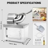 RLPI 1200 oz. Stainless Steel Commercial Ice Crusher, Dual Blades Snow Cone Machine, ETL Approved Heavy Duty - 3 of 4
