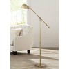 360 Lighting Dawson Traditional Pharmacy Floor Lamp 55" Tall Brass Metal Adjustable Boom Arm Dome Head for Living Room Reading Bedroom Office - 2 of 4