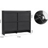 Shoe Cabinet with Flip-Down Doors - Space-Saving Entryway Organizer with Adjustable Shelf, Wooden Shoe Storage - 2 of 4