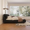 Luxury Upholstered Platform Bed with Padded Backrest, Beds Adjustable for Multiple Mattress Heights, Bed with Wood Frame-Baofuwish - 2 of 4