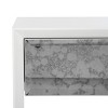 Arcelia Acrylic Eglomise Side Table - SFV3543A - White - Safavieh Couture - 3 of 4