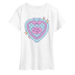 Women's - Polly Pocket - Quilted Heart Case Short Sleeve Graphic T-Shirt - 1 of 4