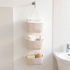 Anna-Kaci 3-Tier Hanging Rope Basket Organizer with Braided Design and Loop Handle 17.5in (5.5x2.8in) - White - 3 of 4