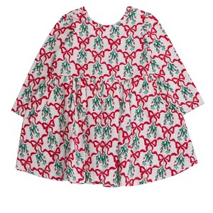 Rufflebutts Toddler Girls Long Sleeve Twirl Dress - 1 of 2