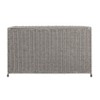 Woven Paper Rope Storage Chest with Hinged Lid and Integrated Handles, Grey - 4 of 4