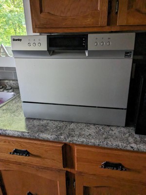 Danby DDW631SDB 22 Inch Silver Countertop Full Console Dishwasher