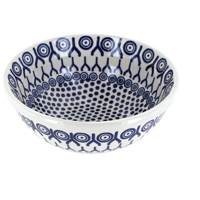 Blue Rose Polish Pottery Nova Cereal/Soup Bowl