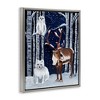 Stupell Industries Creatures Of The North Floating Frame Canvas Art - 2 of 4