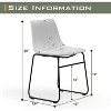 CENGHU Dining Chairs Set of 2, Modern Dining Room Chairs with Metal Legs, Dining Side Chairs for Kitchen, Living, Dining Room - 3 of 4
