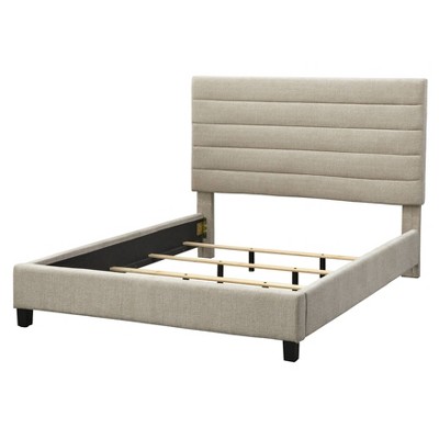 Queen Raquel Channel Upholstered Bed - Lifestorey