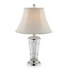 26.5" Traditional Glass Table Lamp Set of 2: Silver, CFL Bulb Included - Ore International - image 3 of 3