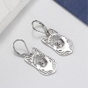 German Shepherd Dog Silver Necklace Earrings Set Women Ginger Lyne Collection - 3 of 4