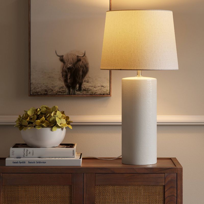 Large Ceramic Lamp Base White - Threshold™, 4 of 13
