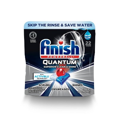 Finish Quantum Ultimate Clean & Shine Dishwasher Detergent Tablets - 22ct/9.7oz