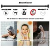 LunaLulinlk Matte Black Shower Rod with 12 Hooks,43''-72'',Never Rust,Never Slip,Spring Tension Metal Rod - 4 of 4