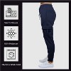 Blue Ice Women's Loose Fit Fleece Jogger Sweatpants with Velcro Cargo Pockets-3 Pack - 4 of 4
