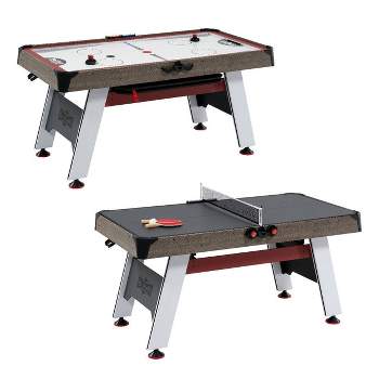 Hall of Games 66" Air Powered Hockey with Table Tennis Top