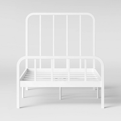 target white twin bed