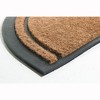 HomeRoots 20" X 32" Beige and Black Rubber and Coir Outdoor Semi Circle Door Mat - 4 of 4