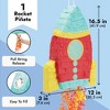 Blue Panda Rocket Ship Pull String Pinata for Kids Outer Space Party, Astronaut Birthday Decorations, 16.5 x 12.5 x 3 in - 4 of 4