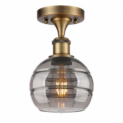 Rochester - 1 Light Semi-Flush Mount In Industrial Style-9.13 Inches Tall and 5.88 Inches Wide