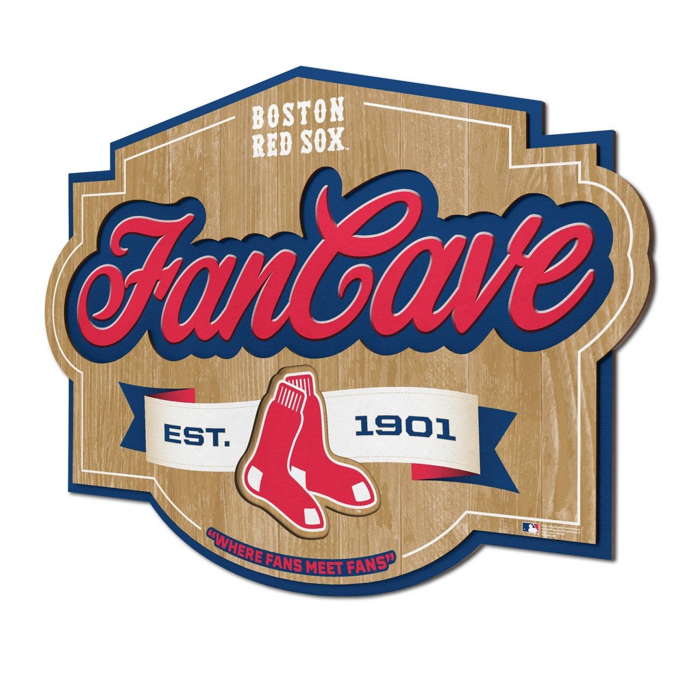 Photos - Coffee Table MLB Boston Red Sox Fan Cave Sign