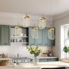 LNC Aeyilana Luxury and Glam Loop Resin Integrated LED Crytal Kitchen Island Pendant  Lights, Gold,3.6in/27.5in - 4 of 4