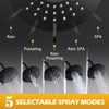 WOWOW Single Handle 5-Spray Patterns Round Shower Faucet 1.8 GPM with Valve - 4 of 4