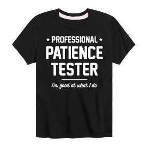 Boys' - Instant Message - Professional Patience Tester Short Sleeve Graphic T-Shirt - 1 of 4