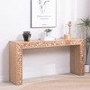 PAGED Modern Entryway Table Wood Console Table Sofa Side Table with Decorative Beaded Trim for Living Room, Entrance - 2 of 4