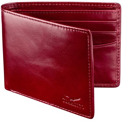 Men's Genuine Leather Slim Bifold RFID Wallet