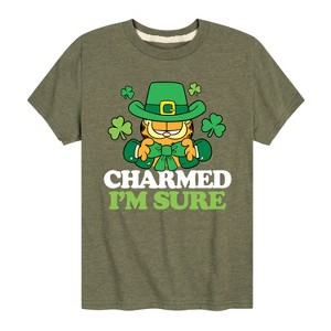 Boys' - Garfield - Charmed Im Sure Short Sleeve Graphic T-Shirt - 1 of 4