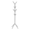 SEVOBAL Freestanding Coat Rack Hall Tree with 8 Hooks and 4 Tier Sturdy Metal Base for Entryway and Bedroom, Silver, 17.5"*17.5"*70.25" - 4 of 4