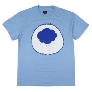 Care Bears Men's Grumpy Bear Belly Badge Adult Short Sleeve T-Shirt - 1 of 3