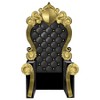 Beistle 3-D Prom Throne Prop, 7' 1.75" x 3' 9.25", (1/Box) Black - 4 of 4