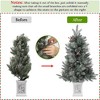3FT Pre-Lit Artificial Christmas Tree,Tabletop Christmas Tree with Pine Cones - 3 of 4