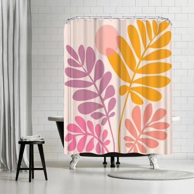 Retro Dancing Garden Sq by Modern Tropical - Shower Curtain - Americanflat
