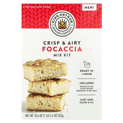 King Arthur Baking Company, Focaccia Mix Kit, 1 lb 2.4 oz