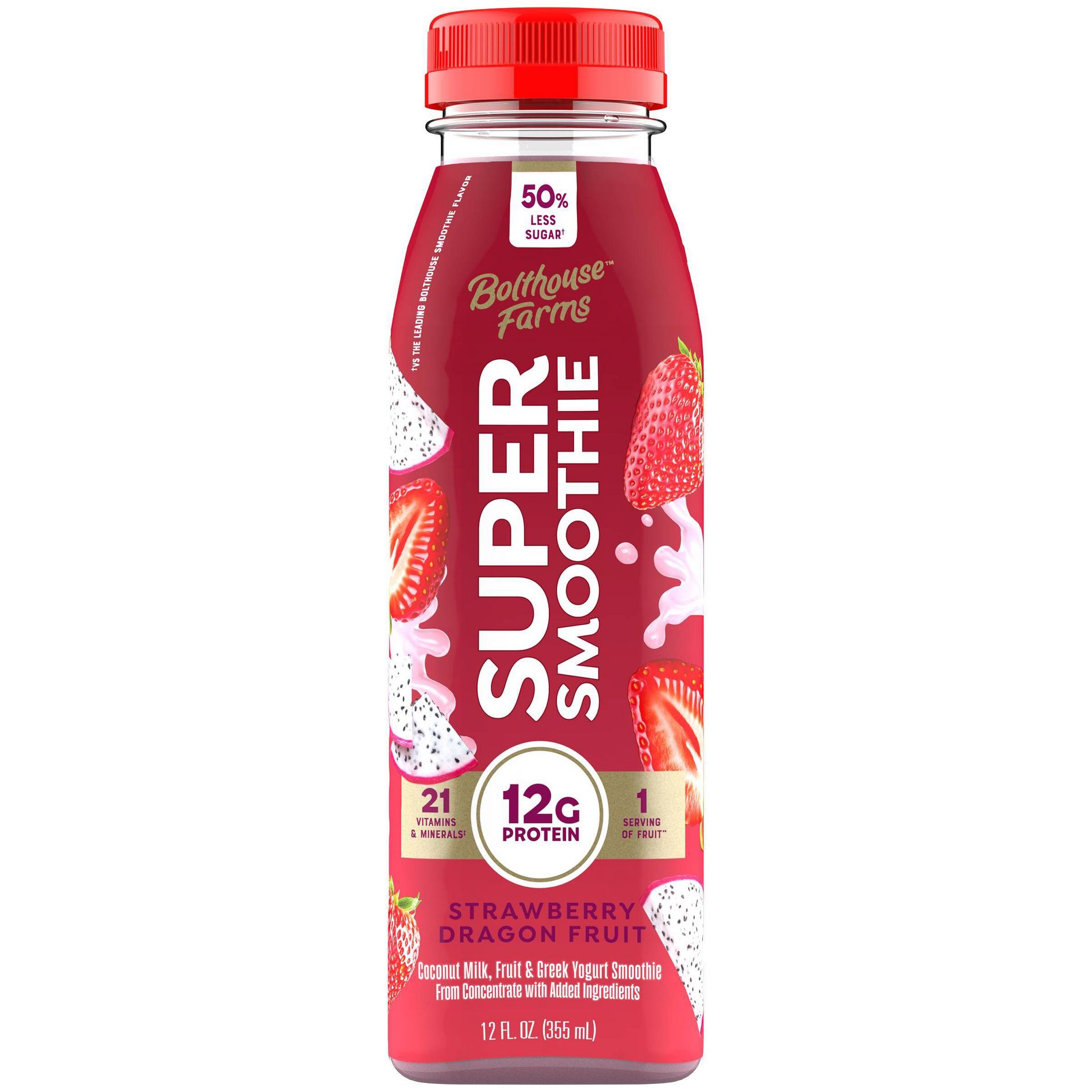 Bolthouse Farms Super Strawberry Dragonfruit Smoothie - 12 fl oz