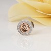 Family Love Charm for Women CZ Sterling Silver European Bead for Bracelet Ginger Lyne Collection - 2 of 4