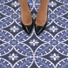 4'x5' FloorPops Set of 20 Capri Peel & Stick Floor Tiles Violet/White/Gray - Brewster: Mosaic Vinyl Flooring, Stain-Resistant - 4 of 4