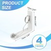 Unique Bargains Stainless Steel Windproof Anti-Rust Tablecloth Clips 2.87" x 2.36" - 2 of 4