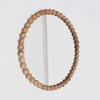 32" Round Wood Bead Wall Mirror – Natural - 4 of 4