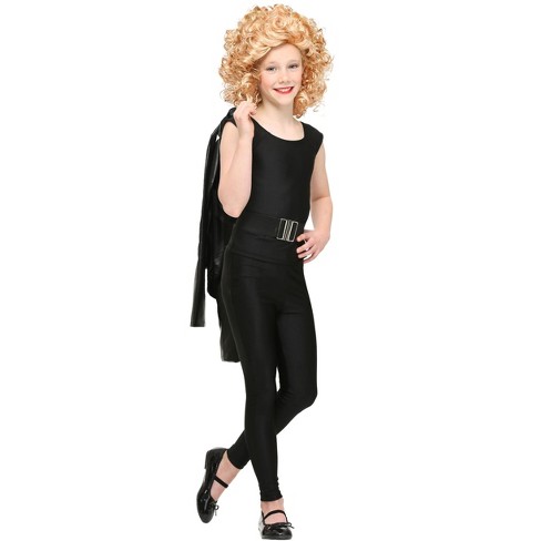 HalloweenCostumes.com X Large Girl Grease Girl's Bad Sandy Costume., Black