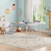 Coucheta 3/5-Piece Kids Folding Table and Chairs Set, Toddlers Activity Table and Chairs Set for Dining Room, Daycare, Classrooms, Multi Sizes&Colors - 3 of 4