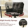 DYHOME Dining Chairs Set of 6, Mid Century Modern Swivel Dining Chairs with Arm, Upholstered Accent Chair for Kitchen Dining Living Room - 3 of 4