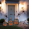 35" Prelit LED Set of 3 Prelit Black Pumpkin Warm White Lights - National Tree Company - 2 of 4