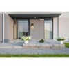Asher Collection Outdoor LED Light Fixture - Modern Black Glass, Dimmable, 400 Lumens - 4 of 4