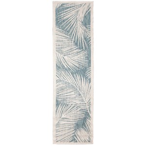 Liora Manne Carmel  Indoor/Outdoor Rug  Aqua.. - 1 of 4
