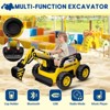 Ride On Excavator for Kids, 4WD Electric Excavator Toy, 12V Battery Powered Construction Truck Digger with Remote Control - 4 of 4